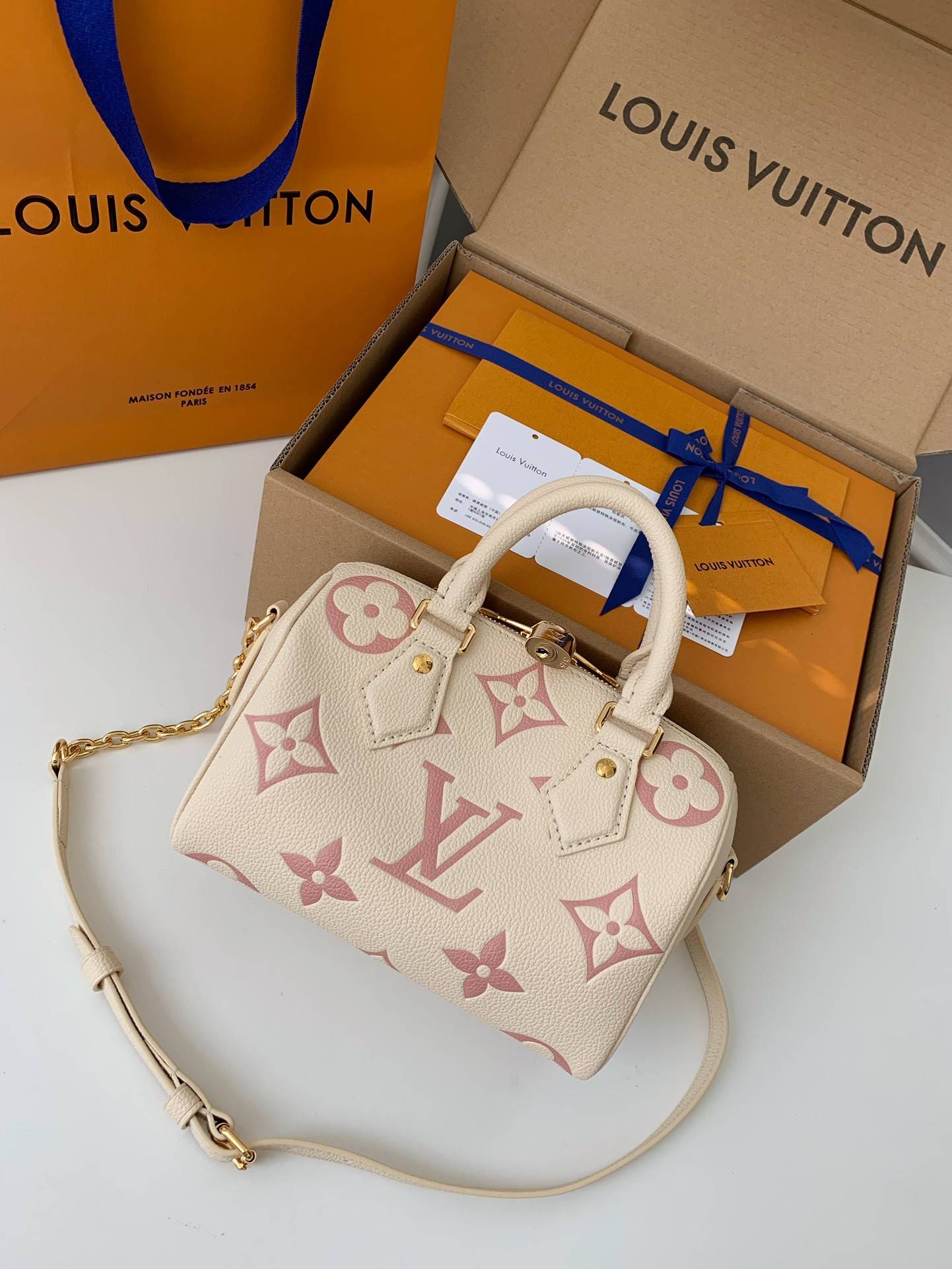 L*V Speedy Bandoulière 20 M46397,Size:20.5*13.5*12cm