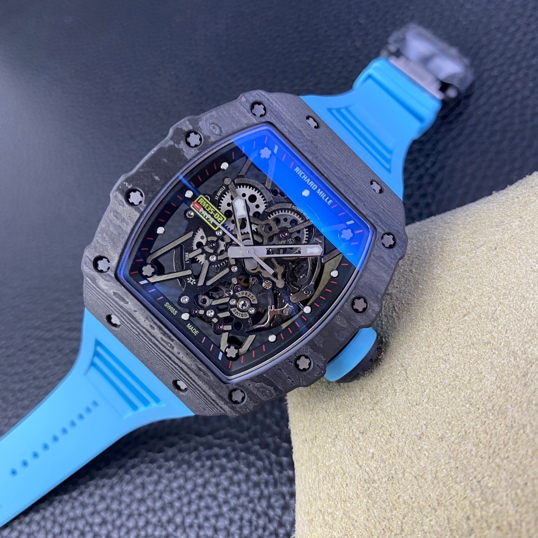 Richard Miller's ultimate version of the integrated white sapphire shock-absorbing movement RM35