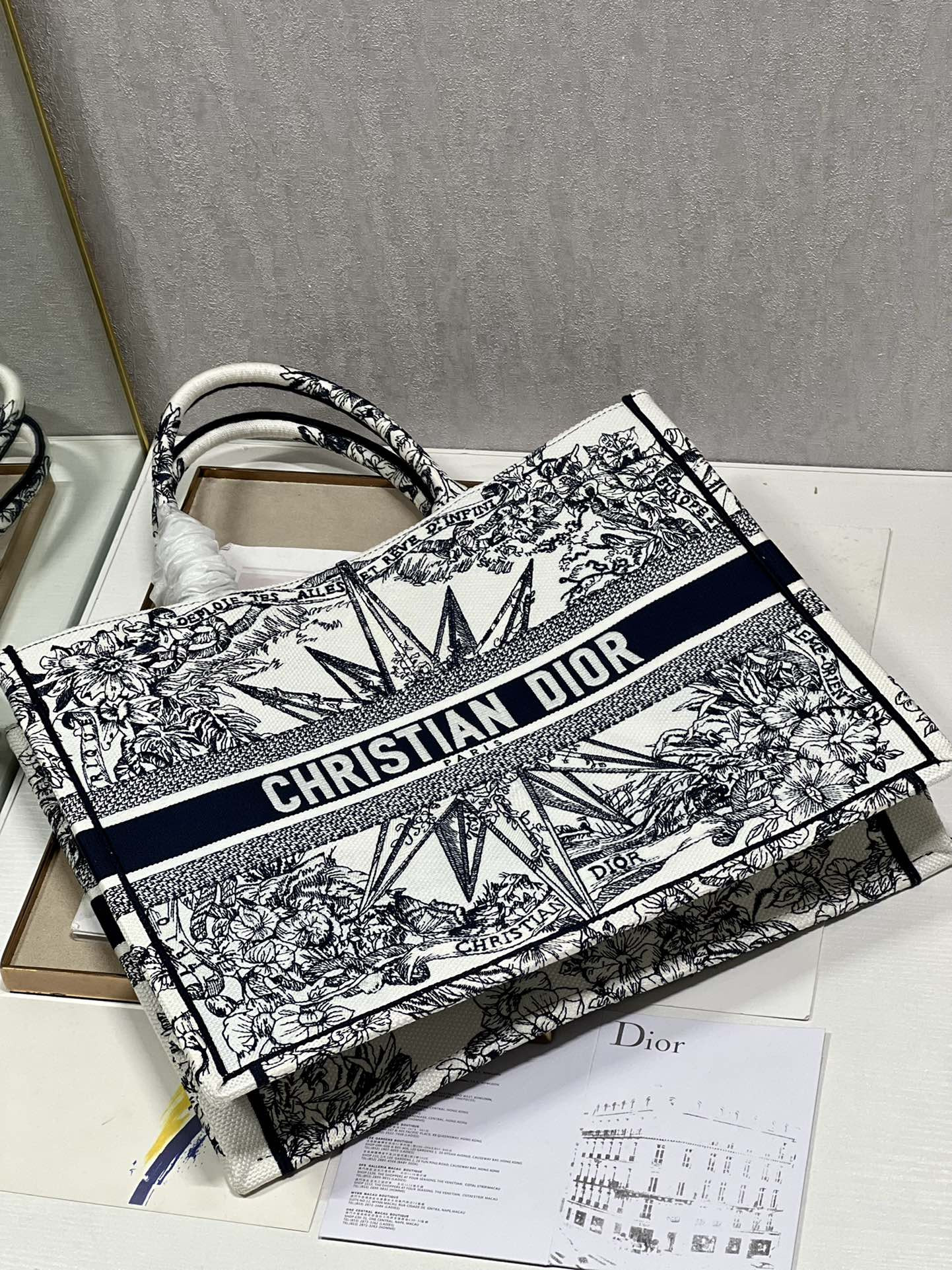 Large Dior Book Tote